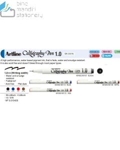 Ballpoint Pulpen Gambar Seni Kaligrafi Artline 241 Caligraphy Pen gambar terbaru