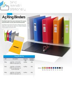 Jual Lem kertas Bantex 8221 Ring Binder 1222 A5 2D-25mm termurah harga grosir Jakarta