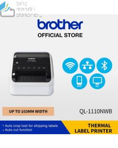 Gambar peralatan sekolah Brother P-Touch QL-1110NWB P-touch Labeller dan aneka katalog Brother (p-touch) grosir