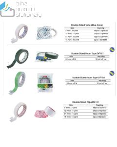 Contoh Selotip Busa Dua Sisi Cellotape Joyko Double Sided Foam Tape DFT-51 merek Joyko