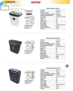 Foto Joyko Paper Shredder SHD-03 Mesin Penghancur Kertas merek Joyko