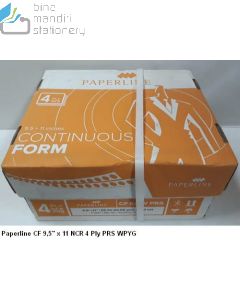 Contoh Paperline CF 9,5" x 11 NCR 4 Ply PRS Continuous Form Print Dot Matrix Kertas Komputer /2 merek Paperline