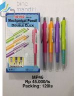 Contoh Pensil Cetek Mekanik Joyko Mechanical Pencil MP-46 (0.5) merek Joyko